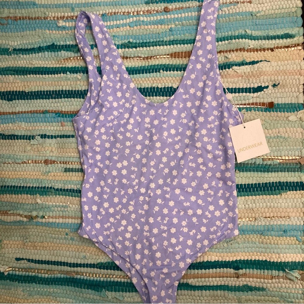 MAI Bonita Bodysuit XS Lavender Floral (NWT!)